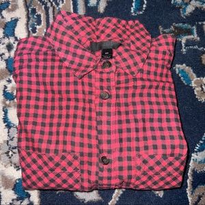 J.Crew Plaid Button Up Top